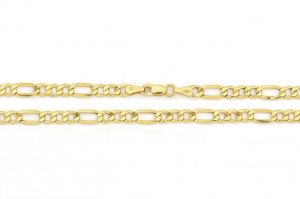 Férfi arany nyaklánc Figaro 4mm - Arany medál