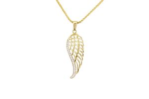 Arany medál áttört köves Angyalszárny - 