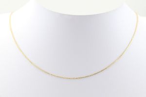 Arany nyaklánc szögletes Anker extra vékony 0.5mm széles - 