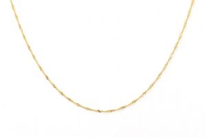 Arany nyaklánc vékony szingapúri 1.5 mm - 