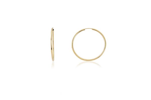 Arany karika fülbevaló vékony 17mm