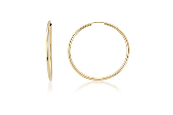 Arany karika fülbevaló vékony 47mm