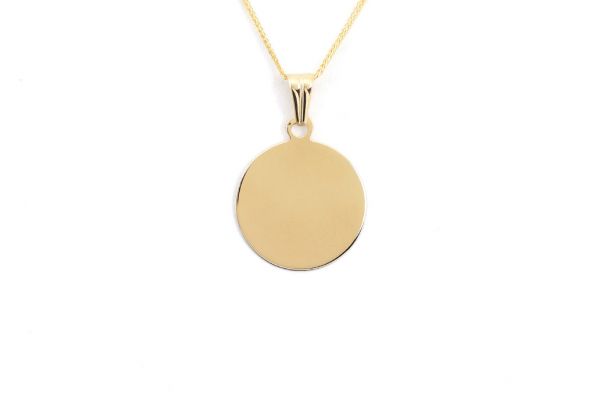 Arany medál gravírozható fényes kör alakú lapmedál