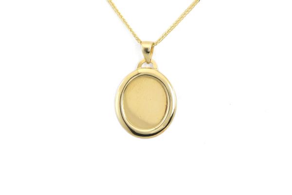 Arany medál gravírozható fényes ovális lapmedál