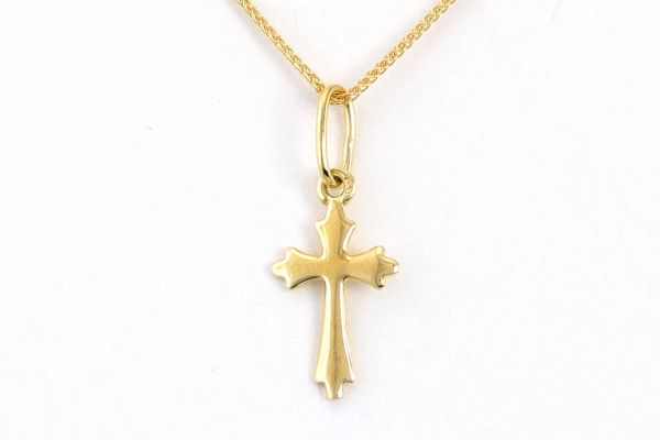 Arany medál kereszt kicsi ívelt