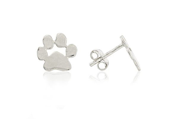 Fehér arany fülbevaló stekkeres tappancs