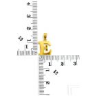 Arany betű medál 10mm magas – személyre szabott kezdőbetű