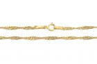 Arany nyaklánc Szingapúri 2.5mm széles